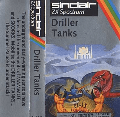 Driller Tanks box art for ZX Spectrum